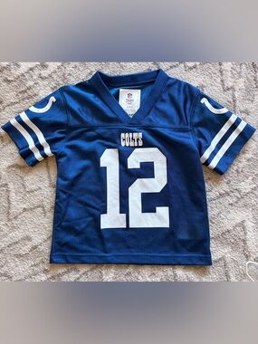 NFL Team Kids Colts #12 Andrew Luck Blue Jersey 2T